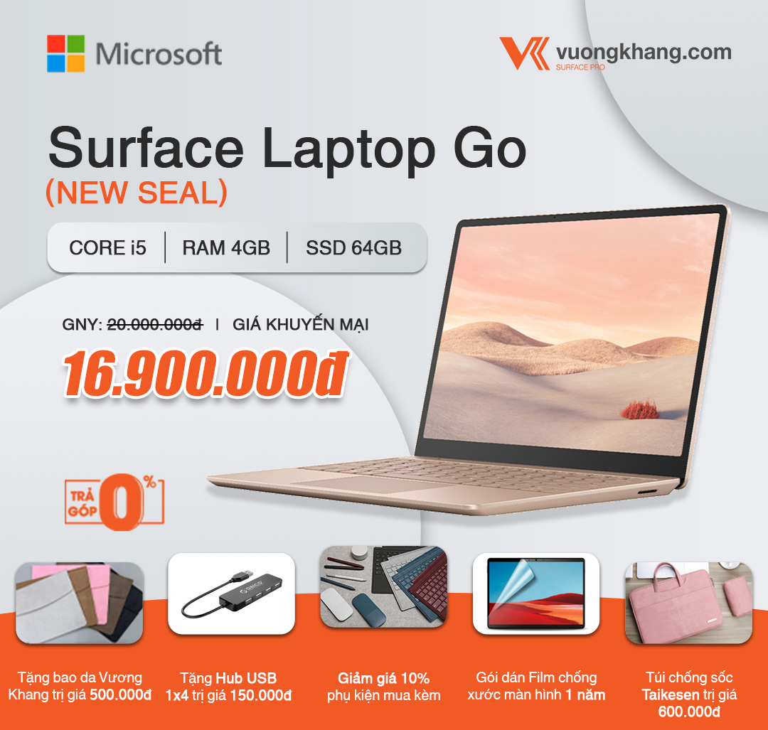 Surface Laptop Go - Core i5 / RAM 4GB / eMMC 64GB